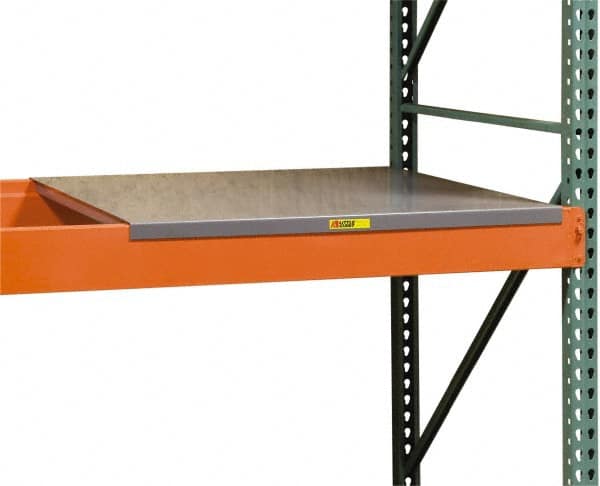 Little Giant - 58" Wide, 2 High, Open Shelving Accessory/Component - 42" Long, Use with Pallet Racks - Exact Tooling