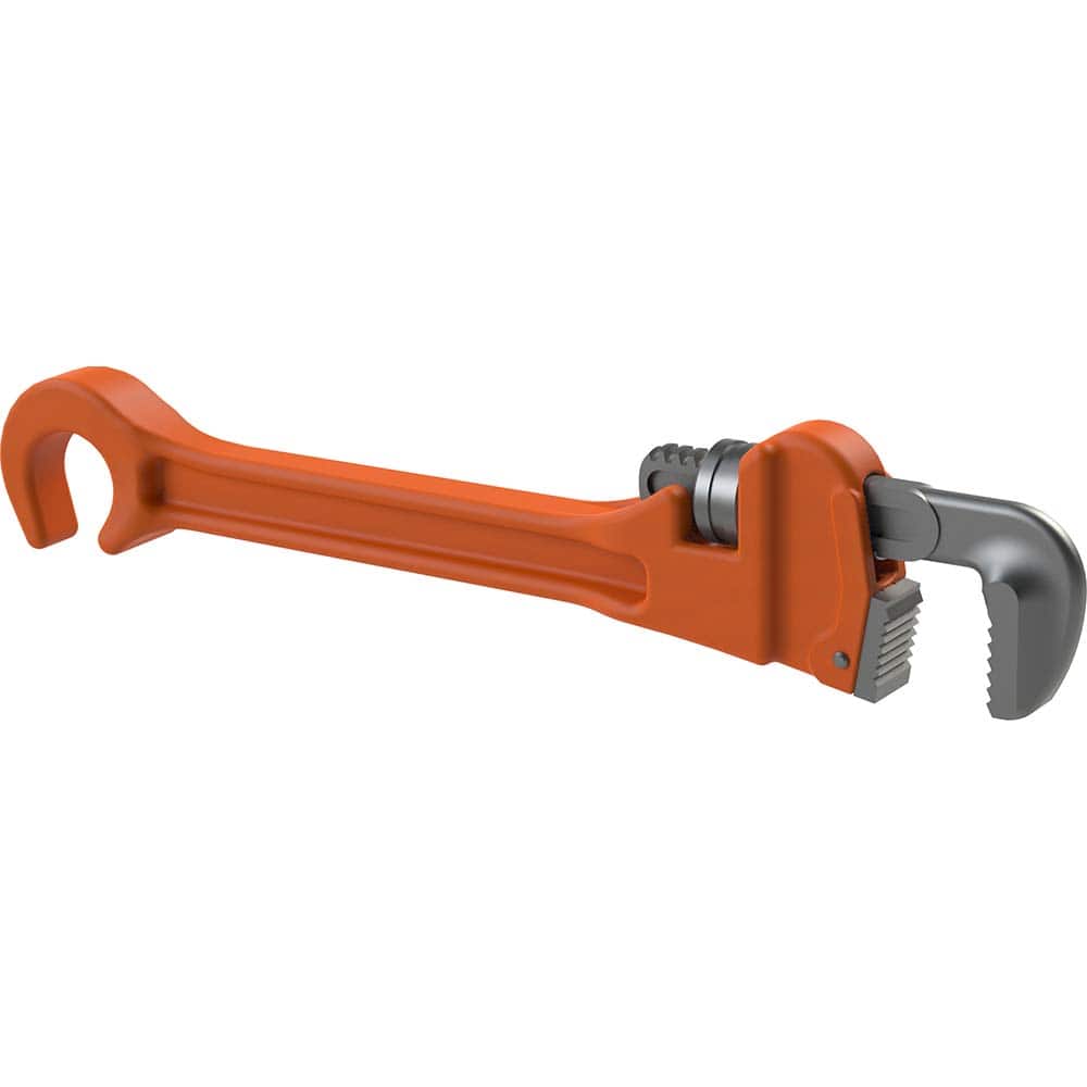Petol - Pipe Wrenches; Type: Pipe Wrench ; Maximum Pipe Capacity (Inch): 1.5 ; Overall Length (Inch): 10 ; Material: Aluminum - Exact Tooling