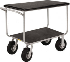 Little Giant - 1,000 Lb Capacity, 22" Wide x 39" Long x 35" High Instrument Cart - 2 Shelf, Steel - Exact Tooling
