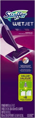 Swiffer - Silver, Purple & White Mopping Kit - 7" Long x 5" Wide Head, 46" Long Handle, Microfiber Head - Exact Tooling