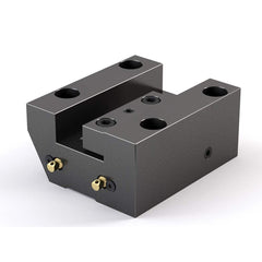 Global CNC Industries - Turret & VDI Tool Holders; Type: Mazak OD Facing Block ; Clamping System: 114mm X 101mm ; Tool Axis: OD ; Through Coolant: No ; Outside Diameter (Decimal Inch): 1.2500 ; Additional Information: 4 Mounting Holes - Exact Tooling