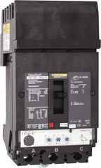 Square D - 100 Amp, 600 VAC, 3 Pole, Plug In Molded Case Circuit Breaker - Electronic Trip, Multiple Breaking Capacity Ratings, 14-3/0 AWG - Exact Tooling