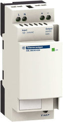 Schneider Electric - 30 Watt, 1.20 Amp, 100 to 240 VAC, 120 to 250 VDC Input, 24 VDC Output, DIN Rail, Panel Power Supply - Screw Connection, 60mm Wide x 59mm Deep x 100mm High, 82-100% Efficiency, Green LED Output - Exact Tooling