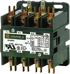Square D - 4 Pole, 30 Amp Inductive Load, Definite Purpose Contactor - 40 Amp Resistive Rating, UL Listed - Exact Tooling