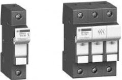 Schneider Electric - 3 Pole, 600 Volt, 30 Amp, DIN Rail Mount Fuse Holder - Compatible with CC Class, 52mm Wide Fuse - Exact Tooling