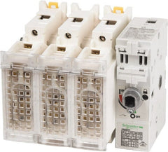 Schneider Electric - 3 Pole, 600 Volt, 60 Amp, Pressure Plate Fuse Holder - Compatible with J Class, 149mm Wide Fuse - Exact Tooling