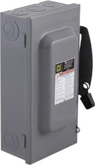 Square D - 100 Amp, 240 V, 3 Pole Nonfused Safety Switch - NEMA 1, 15 hp at 240 VAC (Single Phase), 30 hp at 240 VAC (Triple Phase), 3PST Contact Form - Exact Tooling