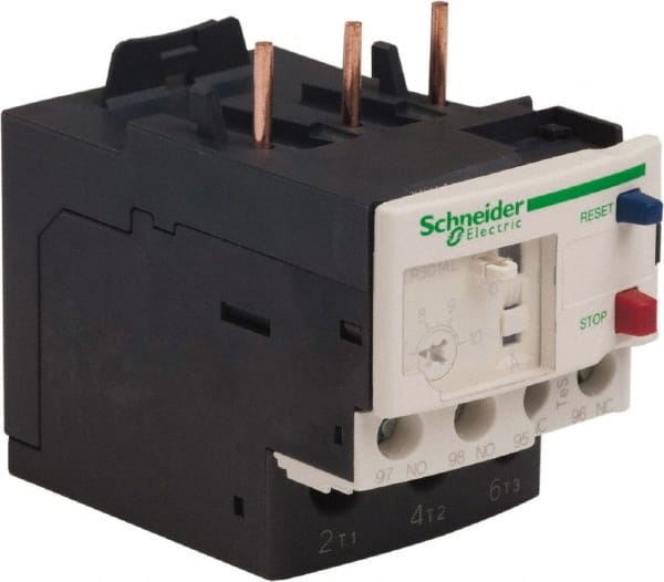 Schneider Electric - 3 Pole, NEMA Size 00-1, 7 to 10 Amp, 690 VAC, Thermal NEMA Overload Relay - Trip Class 20, For Use with LC1D09, LC1D12, LC1D18, LC1D25, LC1D32 and LC1D38 - Exact Tooling