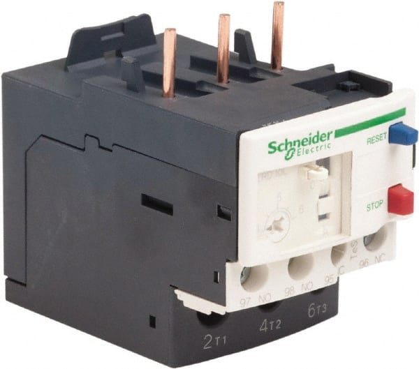 Schneider Electric - 3 Pole, NEMA Size 00-1, 4 to 6 Amp, 690 VAC, Thermal NEMA Overload Relay - Trip Class 20, For Use with LC1D09, LC1D12, LC1D18, LC1D25, LC1D32 and LC1D38 - Exact Tooling