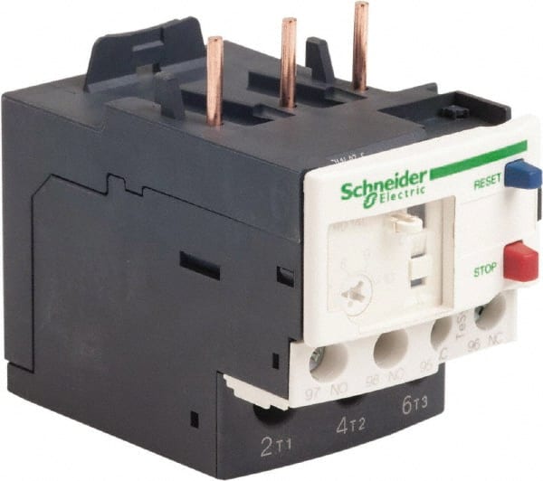 Schneider Electric - 3 Pole, NEMA Size 00-1, 7 to 10 Amp, 690 VAC, Thermal NEMA Overload Relay - Trip Class 20, For Use with LC1D09, LC1D12, LC1D18, LC1D25, LC1D32 and LC1D38 - Exact Tooling