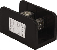 Square D - 1 Pole, 760 (Copper) Amp, Phenolic Power Distribution Block - 600 VAC, 2 Primary Connection - Exact Tooling