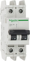 Schneider Electric - 3 Amp, 125 VDC, 240 VAC, 60 VDC, 1 Pole, DIN Rail Mount, Fixed Mount Miniature Circuit Breaker - Thermal Magnetic Trip, Multiple Breaking Capacity Ratings, 73mm Deep x 107mm High x 36mm Wide - Exact Tooling