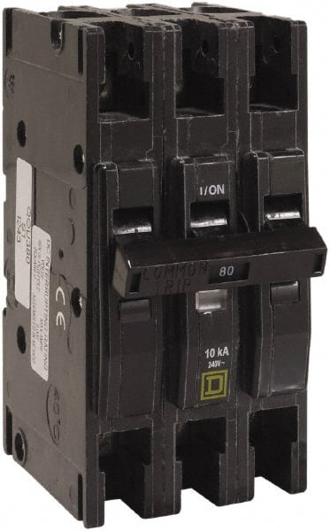 Square D - 100 Amp, 240 VAC, 3 Pole, Panel Mount Miniature Circuit Breaker - 12-2/0 AWG - Exact Tooling