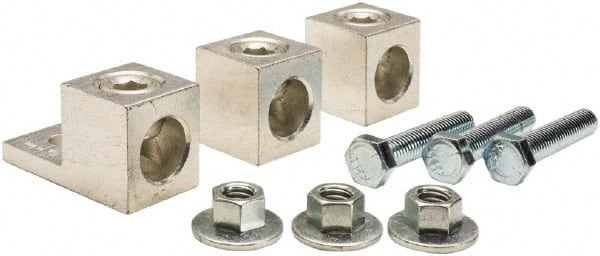 Square D - 6 AWG, Mechanical Transformer Lug Kit - For Use with Single Phase Primary, Single Phase Secondary, Three Phase Delta Primary and Three Phase Delta Secondary Transformers - Exact Tooling