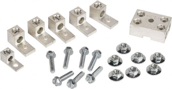 Square D - 14-1/0, 14-2, 14-2/0 AWG, Mechanical Transformer Lug Kit - For Use with Single Phase Primary and Secondary Transformers, Three Phase Delta with Center Tap, Three Phase Wye Secondary Transformers - Exact Tooling
