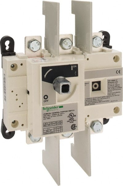 Schneider Electric - 600VAC at 50/60 Hz, 3 Pole, Nonfused Cam & Disconnect Switch - 7.09 Inch Wide x x 6.3 Inch High x x 3.74 Inch Deep - Exact Tooling