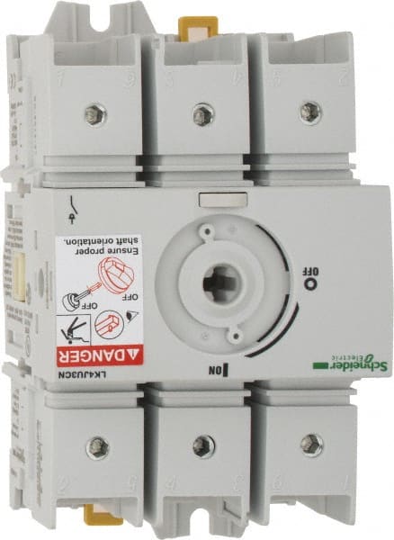 Schneider Electric - 600VAC at 50/60 Hz, 3 Pole, Nonfused Cam & Disconnect Switch - 3.13 Inch Wide x x 4.92 Inch High x x 2.52 Inch Deep - Exact Tooling