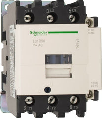 Schneider Electric - 3 Pole, 240 Coil VAC at 50/60 Hz, 50 Amp at 440 VAC and 80 Amp at 440 VAC, Nonreversible IEC Contactor - Exact Tooling