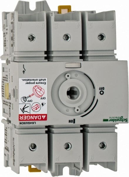 Schneider Electric - 600VAC at 50/60 Hz, 3 Pole, Nonfused Cam & Disconnect Switch - 3.13 Inch Wide x x 4.92 Inch High x x 2.52 Inch Deep - Exact Tooling