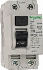 Schneider Electric - 40 Amp, 240 VAC, 2 Pole, Residual Current Device - Exact Tooling