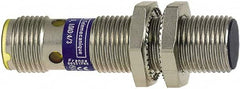 Telemecanique Sensors - NPN, 4mm Detection, Cylinder, Inductive Proximity Sensor - 3 Wires, IP67, IP69, 12 to 24 VDC, M12x1 Thread, 50mm Long - Exact Tooling