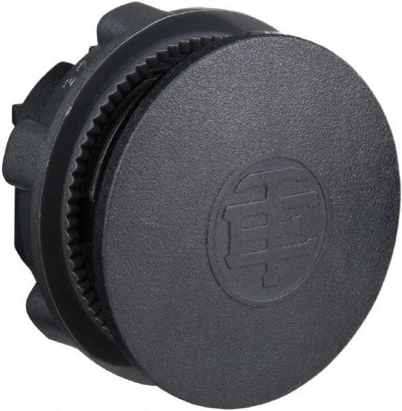 Schneider Electric - Flush Pushbutton Switch Blanking Plug - Black, Round Button - Exact Tooling