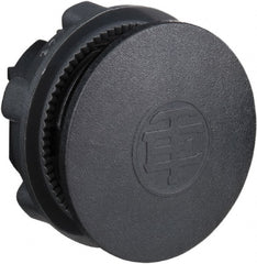 Schneider Electric - Flush Pushbutton Switch Blanking Plug - Black, Round Button - Exact Tooling