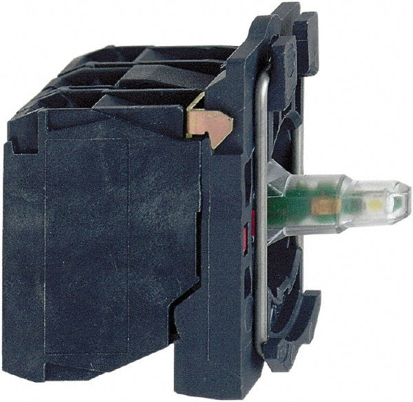 Schneider Electric - 110-120 V Green Lens LED Indicating Light - Screw Clamp Connector, Vibration Resistant - Exact Tooling