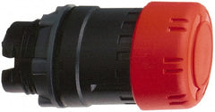 Schneider Electric - 22mm Mount Hole, Extended Mushroom Head, Pushbutton Switch Only - Round, Red Pushbutton, Maintained (MA), Momentary (MO) - Exact Tooling