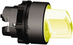 Schneider Electric - 22mm Mount Hole, 3 Position, Handle Operated, Selector Switch Only - Orange, Maintained (MA), Illuminated, Shock, Vibration and Water Resistant - Exact Tooling