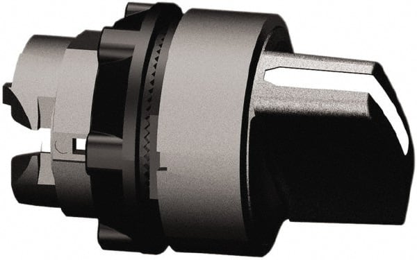 Schneider Electric - 22mm Mount Hole, 2 Position, Handle Operated, Selector Switch Only - Black, Maintained (MA), Nonilluminated, Shock, Vibration and Water Resistant - Exact Tooling