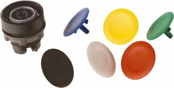 Schneider Electric - 22mm Mount Hole, Flush, Pushbutton Switch Only - Round, Multicolor Pushbutton, Nonilluminated, Momentary (MO) - Exact Tooling
