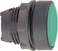 Schneider Electric - 22mm Mount Hole, Flush, Pushbutton Switch Only - Round, Green Pushbutton, Nonilluminated, Momentary (MO) - Exact Tooling