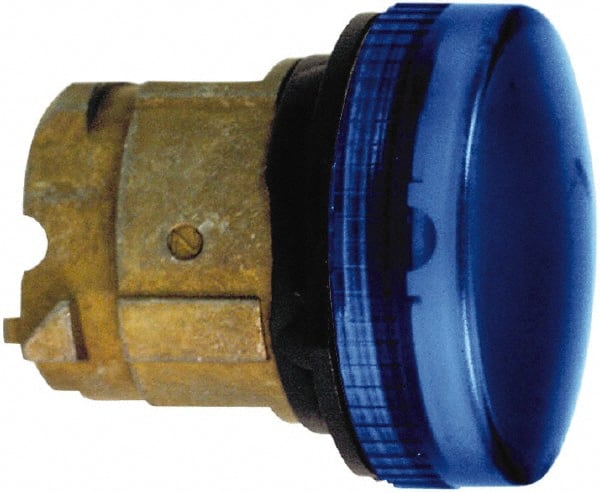 Schneider Electric - Blue Lens LED Pilot Light - Round Lens, Shock Resistant, Vibration Resistant, Water Resistant - Exact Tooling