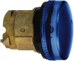 Schneider Electric - Blue Lens Pilot Light - Round Lens, Shock Resistant, Vibration Resistant, Water Resistant - Exact Tooling