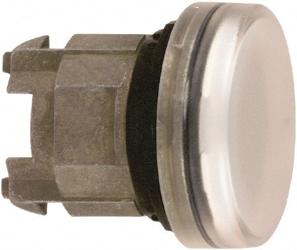 Schneider Electric - White Lens LED Pilot Light - Round Lens, Shock Resistant, Vibration Resistant, Water Resistant - Exact Tooling