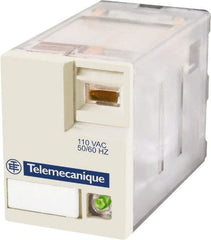 Schneider Electric - 3,000 VA Power Rating, Electromechanical Plug-in General Purpose Relay - 12 Amp at 250/277 VAC & 28 VDC, 6 Amp at 250 VAC & 28 VDC, 2CO, 24 VDC - Exact Tooling