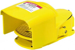 Square D - 1 Treadle, 5 Amp, Momentary (MO), SPDT, Electric Foot Switch - 13, 2 & 4 NEMA Rated, 11-1/2" Long x 6.8" Wide x 6-1/2" High - Exact Tooling