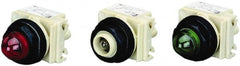 Schneider Electric - 110 VAC at 50/60 Hz via Transformer, 120 VAC at 50/60 Hz via Transformer Indicating Light - Round Lens, Screw Clamp Connector, Corrosion Resistant, Dust Resistant, Oil Resistant - Exact Tooling
