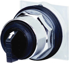 Schneider Electric - 30mm Mount Hole, 3 Position, Knob and Pushbutton Operated, Selector Switch Only - Black, Maintained (MA), without Contact Blocks, Weatherproof and Dust and Oil Resistant - Exact Tooling