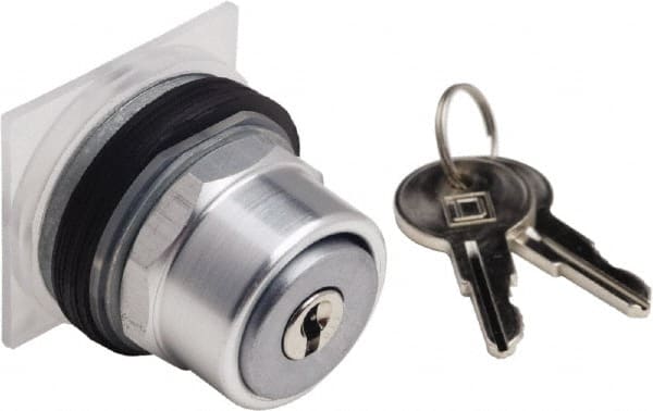 Schneider Electric - 30mm Mount Hole, Extended Straight, Pushbutton Switch Only - Round, Weatherproof, Dust and Oil Resistant - Exact Tooling