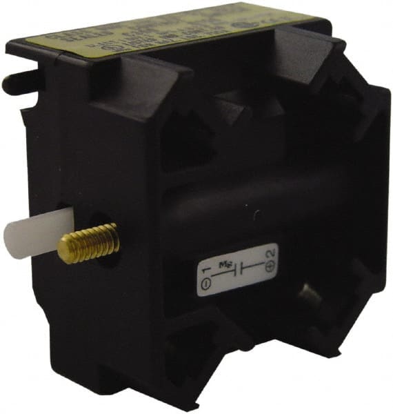 Schneider Electric - NC, Multiple Amp Levels, Electrical Switch Contact Block - 125 VDC at 0.55 Amp and 240 VAC at 3 Amp, Screw Terminal, For Use with Harmony 9001K - Exact Tooling