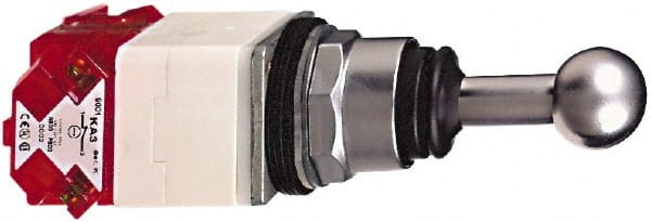 Schneider Electric - 80mm Long, -13 to 158°F, Octagonal Handle, Momentary (MO) Joystick Controller Switch - IP66, 30mm Mount Hole Diameter - Exact Tooling