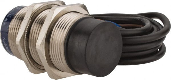 Telemecanique Sensors - NPN, PNP, 22mm Detection, Cylinder, Inductive Proximity Sensor - 2 Wires, IP68, IP69, 24 to 240 VAC/VDC, M30x1.5 Thread, 63mm Long - Exact Tooling