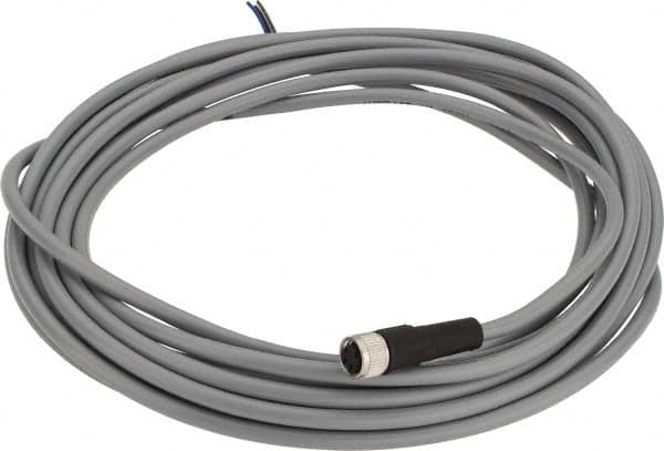 Telemecanique Sensors - 3 Amp, M8 3 Pin Female Straight Cordset Sensor and Receptacle - 60 VAC, 75 VDC, 5m Cable Length, IP67 Ingress Rating - Exact Tooling