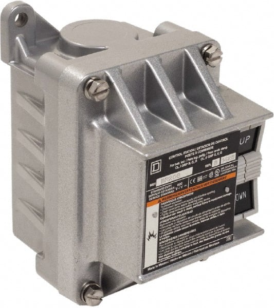 Schneider Electric - 2 Operator, Flush Pushbutton Control Station - Up (Legend), Momentary Switch, NEMA 7, 9 - Exact Tooling