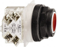 Schneider Electric - 30mm Mount Hole, Flush, Pushbutton Switch with Contact Block - Octagon, Multicolor Pushbutton, Momentary (MO) - Exact Tooling