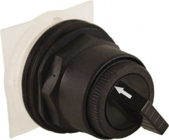 Schneider Electric - 30mm Mount Hole, 2 Position, Knob and Pushbutton Operated, Selector Switch Only - Black, Maintained (MA), without Contact Blocks, Anticorrosive, Weatherproof, Dust and Oil Resistant - Exact Tooling