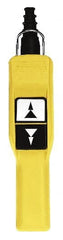 Schneider Electric - 2 Operator, Pushbutton Pendant Control Station - Up-Down Arrows (Legend), Momentary Switch, 2NO/2NC Contact - Exact Tooling