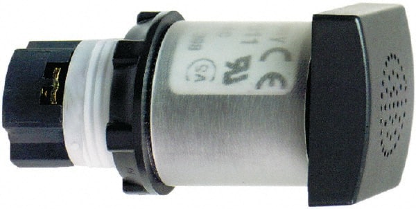 Schneider Electric - 85 dB, 120 VAC, Vibration Resistant, Pushbutton Annunciator - 5 Milliamp, IP40 Ingress Rating, 1 NEMA Rated x 30mm Wide x 60mm Deep x 30mm High - Exact Tooling